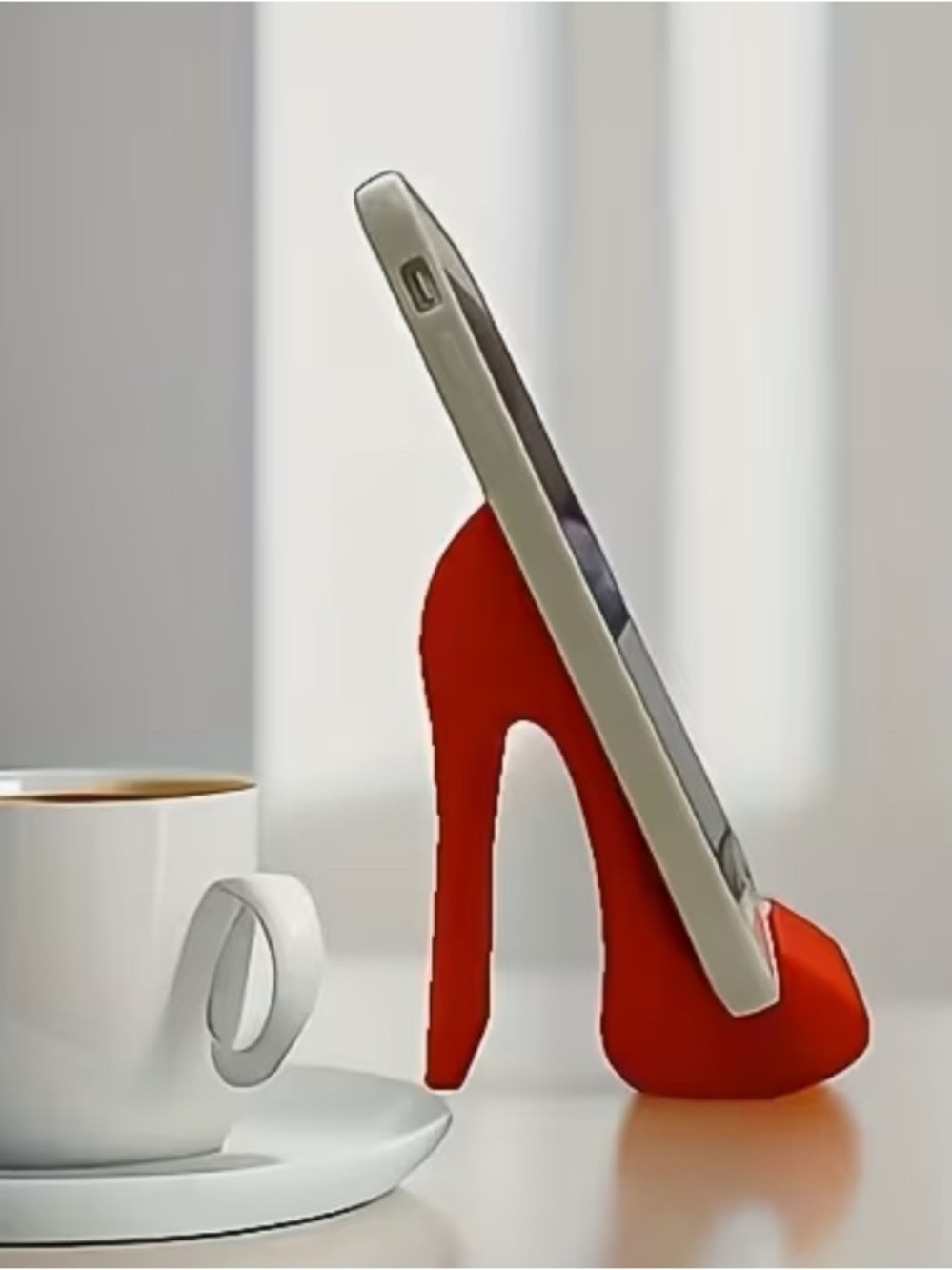 Red High heel stiletto shoe cell phone holder! new!